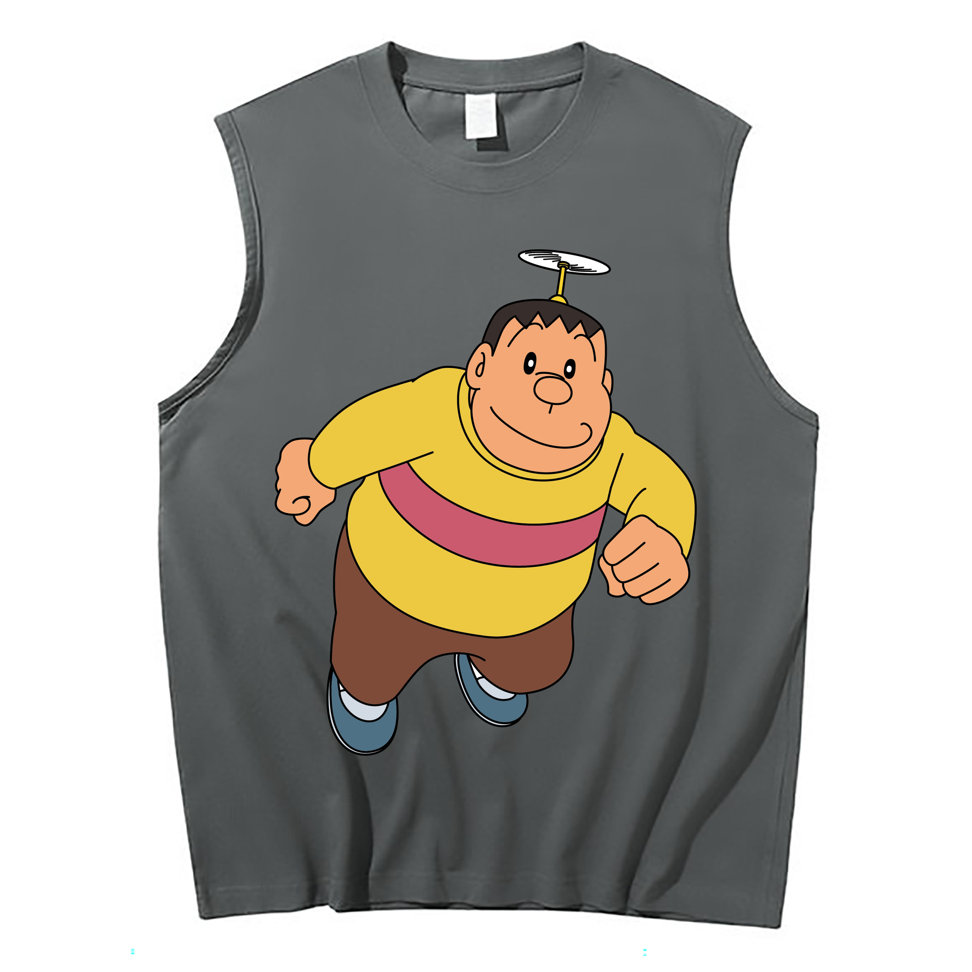 （画像用） ドラえもん 剛田武 Doraemon Gouta Takeshi コットン100％タンクトップ（フロントプリント）
